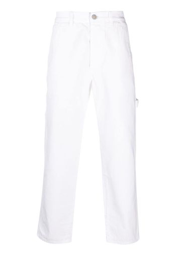 TELA GENOVA straight-leg cotton trousers - Bianco