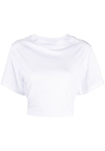 Tela short-sleeve cropped T-shirt - Bianco