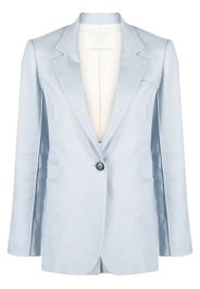 Tela linen-blend blazer - Blu