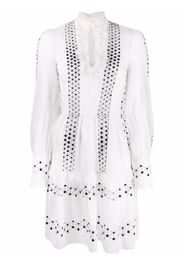 Temperley London Robin long-sleeve mini dress - Bianco