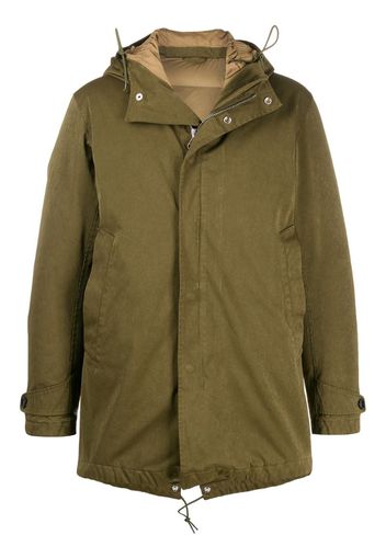 hooded padded coat