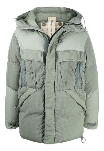 hooded padded coat