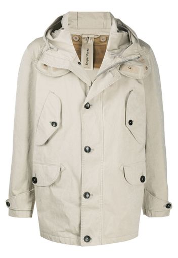 hooded duffle coat