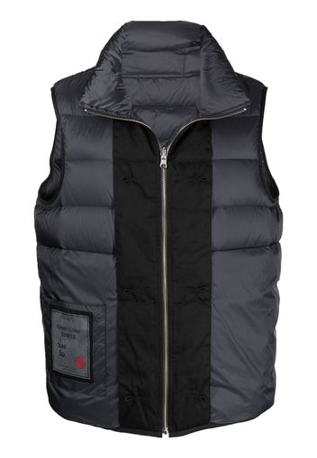 Ten C Gilet imbottito con applicazione - Blu