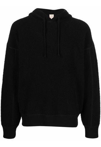 Ten C long-sleeve fleece hoodie - Nero