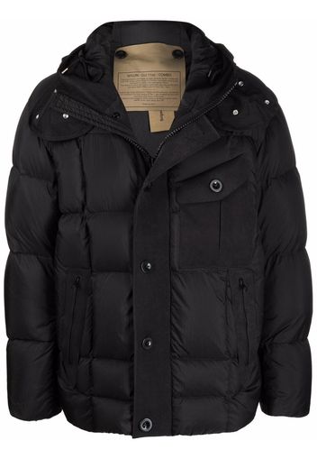 Ten C hooded padded jacket - Nero