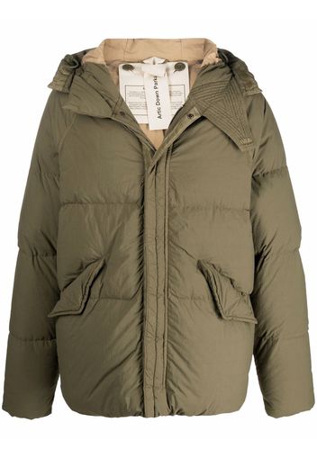 Ten C concealed puffer jacket - Verde