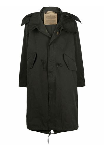 Ten C oversized hooded coat - Verde