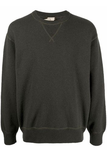 Ten C crew-neck knitted jumper - Verde