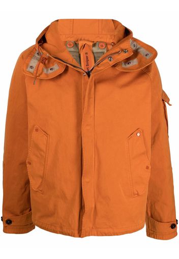 Ten C zip-up hooded padded jacket - Arancione