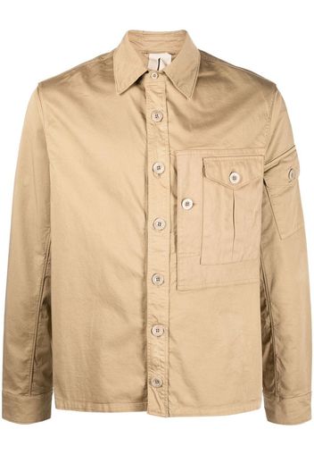 Ten C double-pocket buttoned jacket - Toni neutri