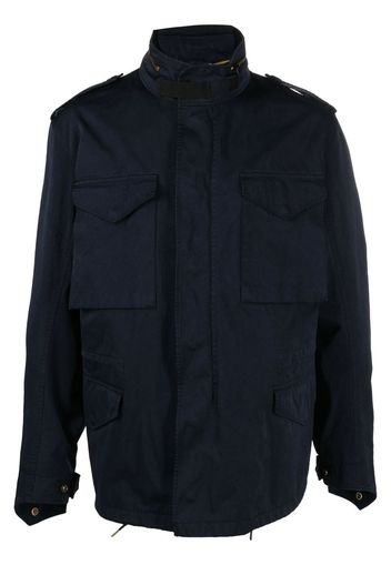 Ten C zip-fastening military jacket - Blu