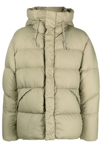 Ten C mid-layered hooded down jacket - Verde