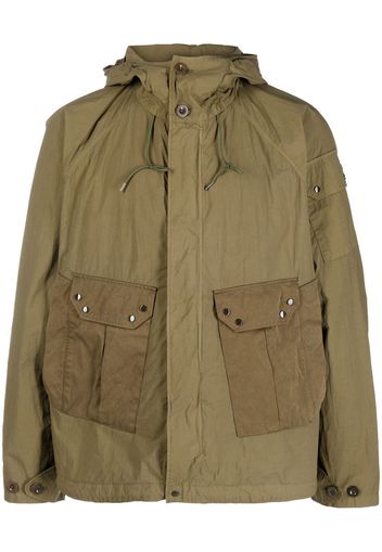 Ten C cargo-pocket hooded jacket - Verde