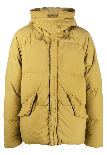 Ten C zip-up padded down jacket - Verde