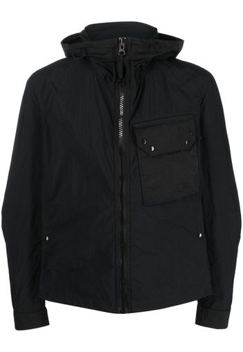 Ten C zipped-up chest-pocket jacket - Nero