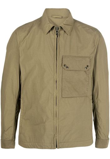 Ten C zip-fastening shirt jacket - Verde
