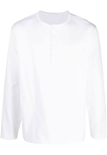 Ten C logo-patch cotton sweatshirt - Bianco