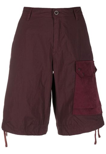 Ten C cotton bermuda shorts - Rosso