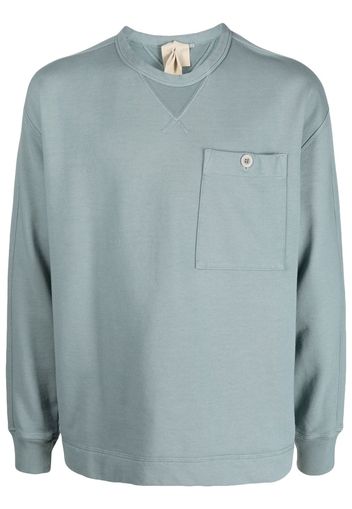 Ten C logo-patch cotton sweatshirt - Grigio