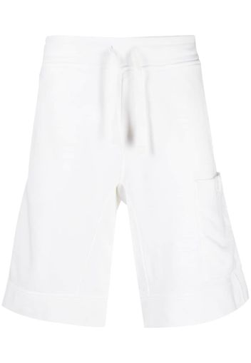 Ten C side patch-pocket drawstring shorts - Bianco