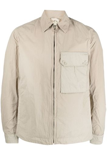 Ten C pocket zip-up shirt jacket - Toni neutri