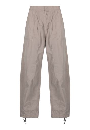 Ten C drawstring cotton trousers - Grigio