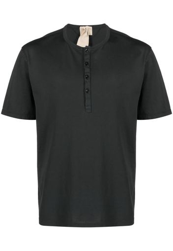 Ten C T-shirt Henley - Nero