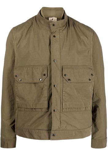 Ten C press-stud fastening cotton jacket - Verde