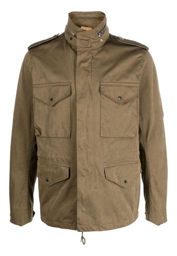 Ten C multiple flap-pocket military jacket - Verde