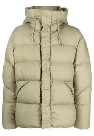 Ten C mid-layered hooded down jacket - Verde