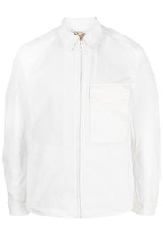 Ten C pocket zip-up shirt jacket - Bianco