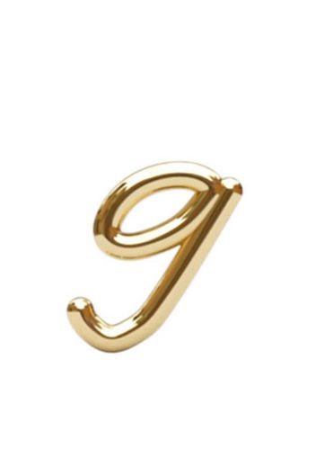 THE ALKEMISTRY 18kt yellow gold initial g stud earring - Oro