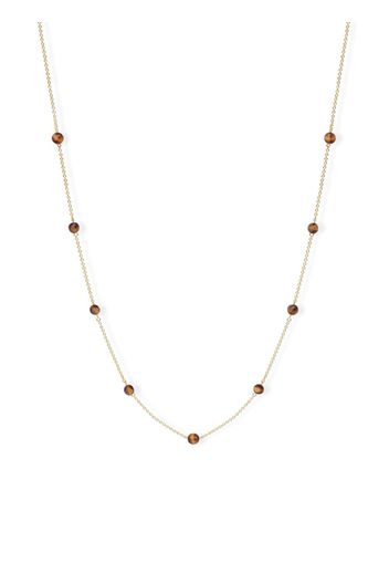 THE ALKEMISTRY 18kt recycled yellow gold Brown Sugar tiger eye necklace - Oro