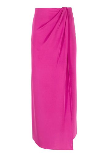 THE ANDAMANE front-slit maxi skirt - Viola