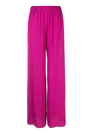 THE ANDAMANE wide-leg flared trousers - Rosa