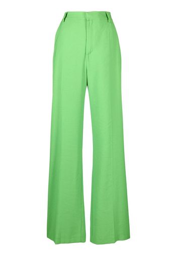 THE ANDAMANE pressed-crease palazzo pants - Verde