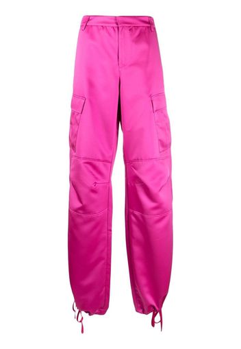 THE ANDAMANE high-waisted cargo trousers - Rosa