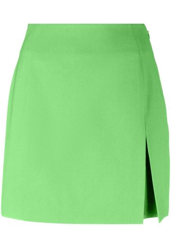 THE ANDAMANE side-slit mini skirt - Verde