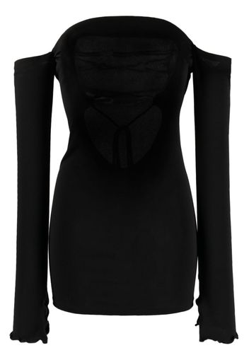 THE ANDAMANE Maddy off-shoulder minidress - Nero