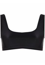 THE ANDAMANE Hollywood cropped bralette top - Nero