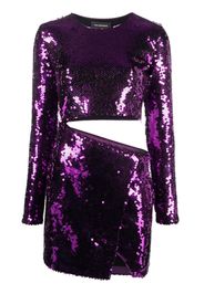 THE ANDAMANE Gia sequinned minidress - Viola