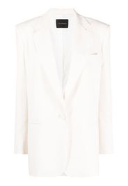 THE ANDAMANE buttoned single-breasted blazer - Toni neutri