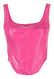 THE ANDAMANE corset-style cropped top - Rosa