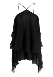 THE ANDAMANE ruffle- detail playsuit - Nero