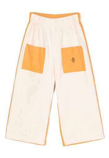 The Animals Observatory two-tone corduroy trousers - Arancione