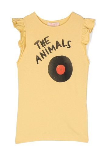 The Animals Observatory graphic-print cotton T-shirt - Giallo