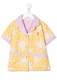 The Animals Observatory sun-print terry polo shirt - Giallo