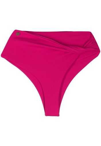 The Attico knot-detail high-waited bikini briefs - Rosa