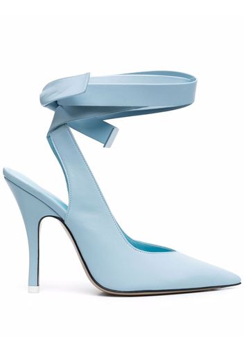 The Attico ankle tie-fastening pumps - Blu